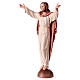 Estatua Cristo Resucitado sobre estante coloreada s2