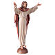 Statua Cristo Risorto su mensola colorato s3