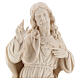 Sacred Heart of Jesus statue in natural wood Val Gardena s2