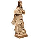 Statue Herz Jesu Grödnertal Holz braunfarbig s4