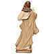 Statue Herz Jesu Grödnertal Holz braunfarbig s5
