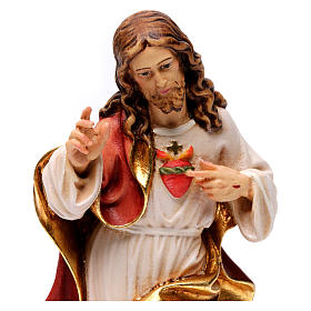Sacred Heart of Jesus Val Gardena coloured realistic style