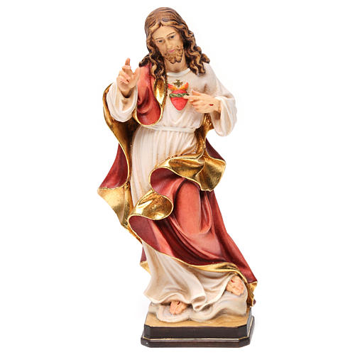 Sacred Heart of Jesus Val Gardena coloured realistic style 1