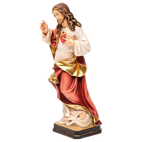 Sacred Heart of Jesus Val Gardena coloured realistic style 3