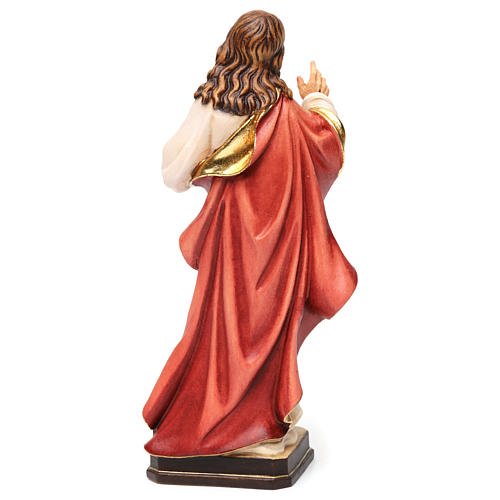 Sacred Heart of Jesus Val Gardena coloured realistic style 5