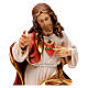 Sacred Heart of Jesus Val Gardena coloured realistic style s2