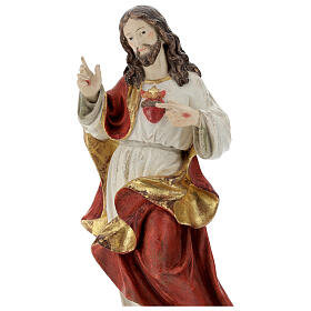 Sacred Heart of Jesus in antique pure gold realistic style