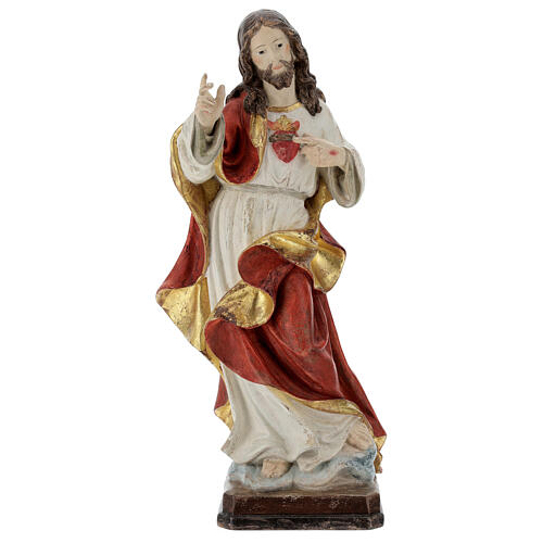 Sacred Heart of Jesus in antique pure gold realistic style 1