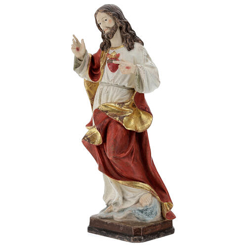 Sacred Heart of Jesus in antique pure gold realistic style 3