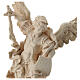 Saint Micheal of G. Reni in natural wood s2