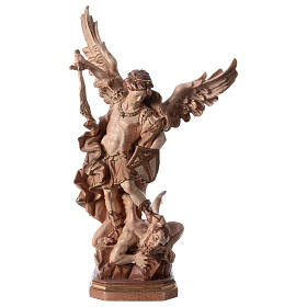 Imagens em Madeira Natural: Imagem São Miguel Guido Reni brunido 3 tons