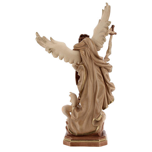 Saint Micheal of G. Reni statue burnished in 3 colours 6