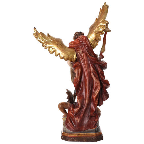 Saint Micheal of G. Reni finished in antique pure gold 12
