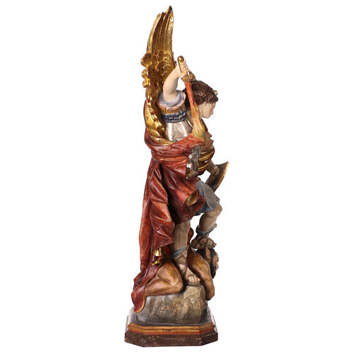 Saint Micheal of G. Reni finished in antique pure gold 8
