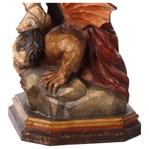 Saint Micheal of G. Reni finished in antique pure gold 11