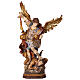 Saint Micheal of G. Reni finished in antique pure gold s1