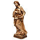 Saint Joseph the artisan statue burnished in 3 colours s3