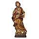 The artisan Saint Joseph with mantle finished in antique pure gold s1