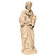 Saint Joseph with Baby Jesus statue in realistic natural wood s4