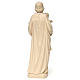 Saint Joseph with Baby Jesus statue in realistic natural wood s5