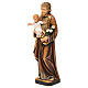 Saint Joseph with Baby Jesus statue, coloured, in realistic style s3