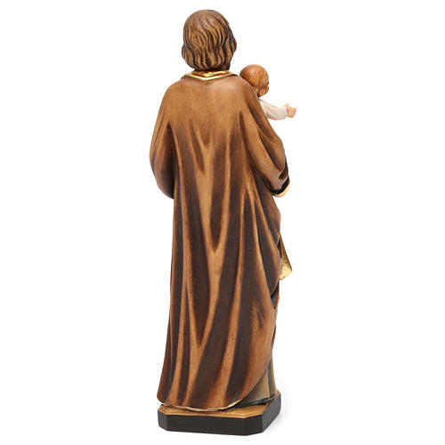 Statue Saint Joseph avec Enfant colorée réaliste 5