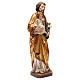 Saint Joseph with Baby Jesus statue finished in pure gold Val Gardena s4