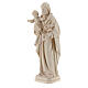 Saint Joseph and Baby Jesus statue in natural wood s3