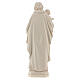 Saint Joseph and Baby Jesus statue in natural wood s5