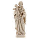 San Giuseppe con Bambin Gesù in legno naturale s1