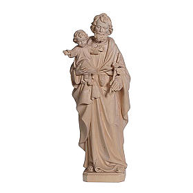 Imagens em Madeira Natural: São José com o Menino Jesus em madeira natural Imagens em Madeira Natural: São José com o Menino Jesus em madeira natural