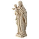 Statue Hl. Josef mit Jesus Kind Grödnertal Holz Wachs Finish s3