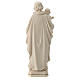 Saint Joseph and Baby Jesus statue in wax and gold thread Val Gardena s5