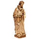 Statue Hl. Josef mit Jesus Kind Grödnertal Holz braunfarbig s4