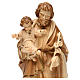 Saint Joseph and BabyJesus statue burnished in three colours s2