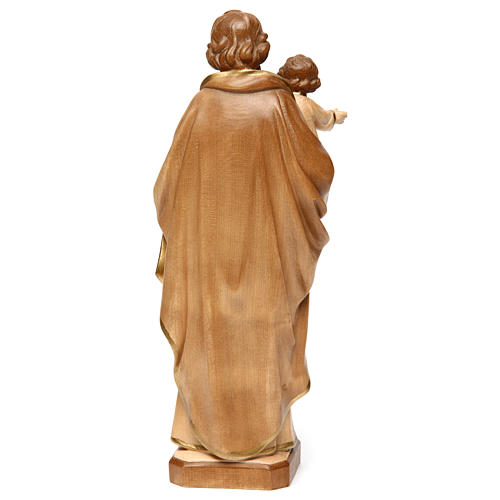 Saint Joseph and BabyJesus statue burnished in three colours 5