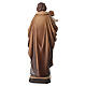 Statue Hl. Josef mit Jesus Kind bemalten Grödnertal Holz s6