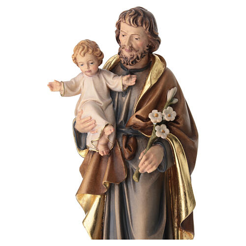 Figura Święty Józef z Jezusem kolorowa 3