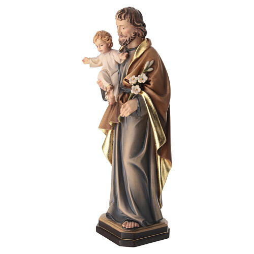 Figura Święty Józef z Jezusem kolorowa 4