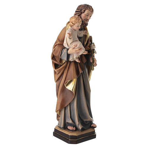 Figura Święty Józef z Jezusem kolorowa 5