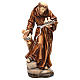 Saint Francis statue coloured realistic style s1