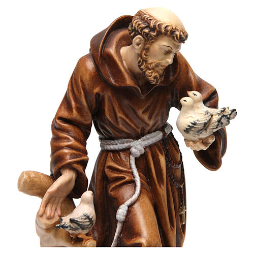 Saint Francis statue coloured realistic style 2