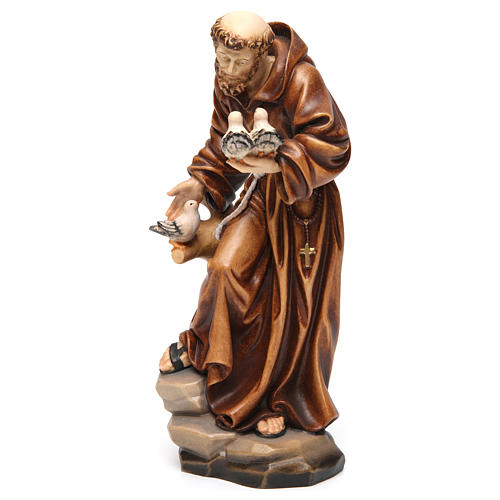 Saint Francis statue coloured realistic style 3