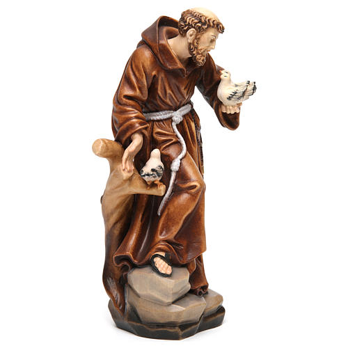 Saint Francis statue coloured realistic style 4