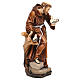 Saint Francis statue coloured realistic style s4