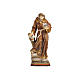 Saint Francis statue finished in pure gold Val Gardena realistic style s2