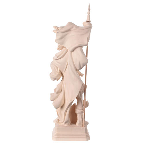 Saint Florian statue in natural wood 7