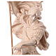 Saint Florian statue in natural wood s2