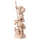 Saint Florian statue in natural wood s3
