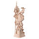 Saint Florian statue in natural wood s5
